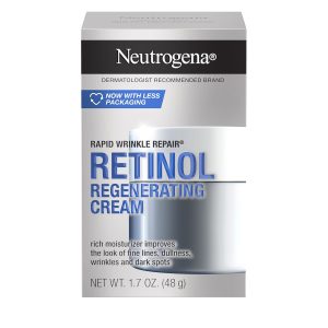 Neutrogena Retinol Face Moisturizer, Rapid Wrinkle Repair, Daily Anti-Aging Face Cream with Retinol & Hyaluronic Acid to Fight Fine Lines, Wrinkles, & Dark Spots, 1.7 oz