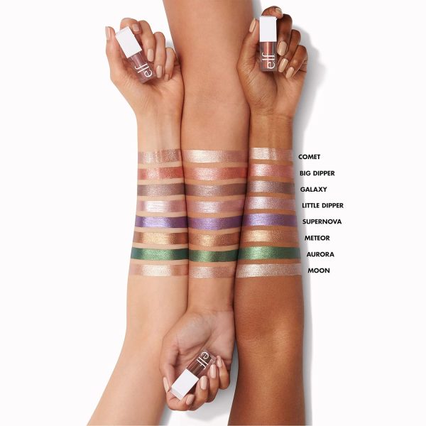 e.l.f. Liquid Metallic Eyeshadow, Gel Formula, Multi-Dimensional Finish For Bold Eye Looks, One-Swipe Coverage, Vegan & Cruelty-Free, Moon, 0.1 Fl Oz - Image 3